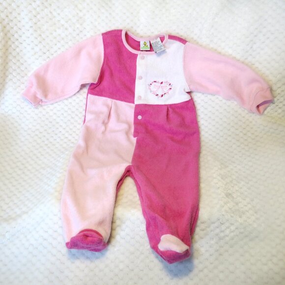 Sesame Street Pink Footie Pajamas/Romper 3/6 months - Picture 1 of 8